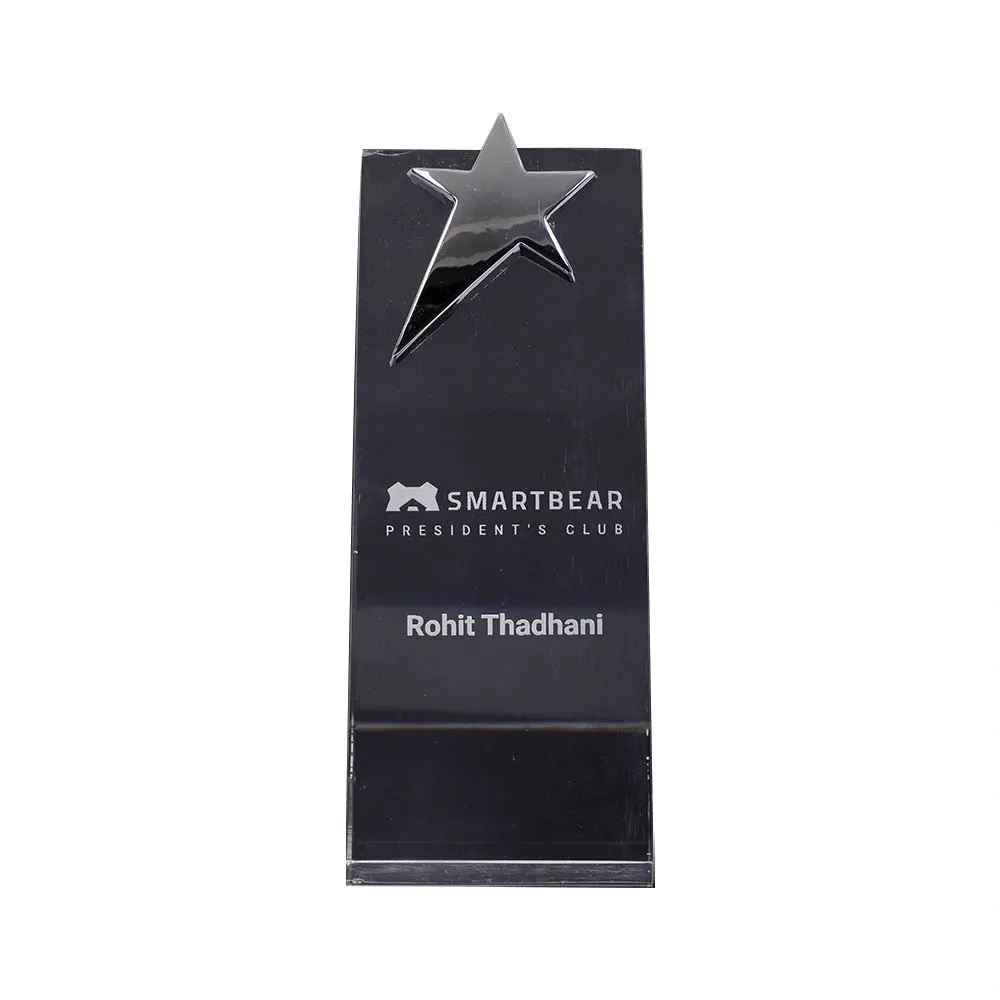 Personalized Crystal Trophy Star